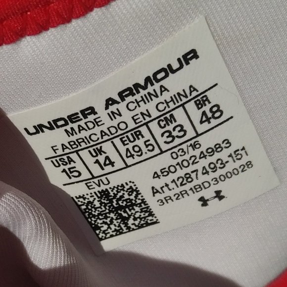 Under Armour Elite Mid Football Cleats – Size 15 – New - Picture 9 of 9